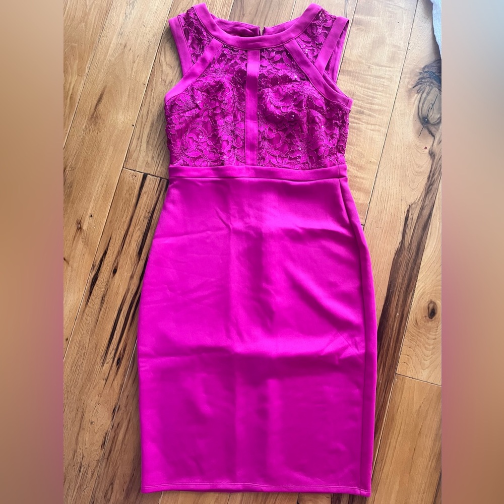 En Focus Studio size 6 hot pink fuschia dress